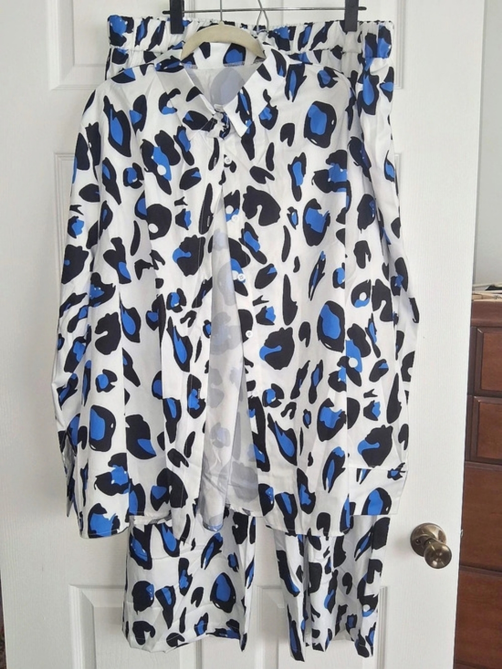 Leopard Print Pants set NWOT